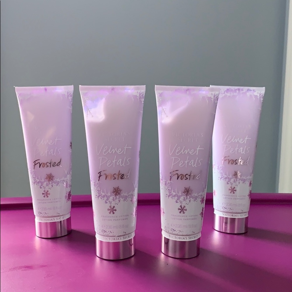 New Bundle of 4 VS Velvet Petals Frosted Lotion